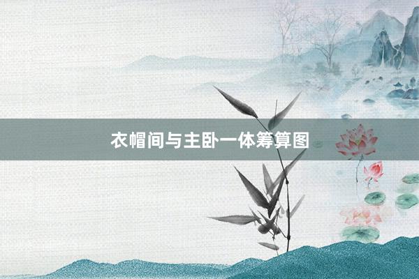 衣帽间与主卧一体筹算图